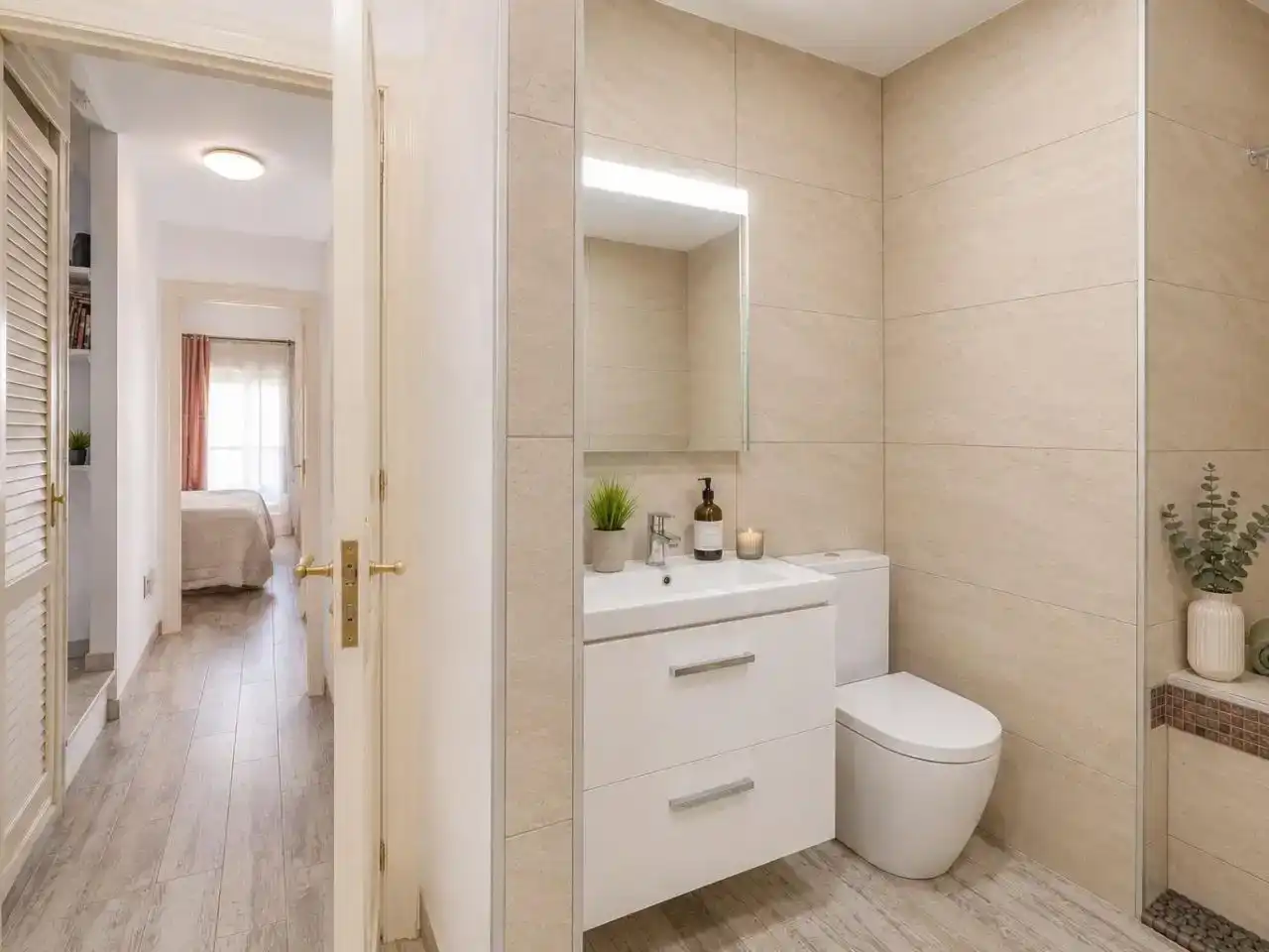 Baño de Casa adosada en venta en Estepona con Aire acondicionado