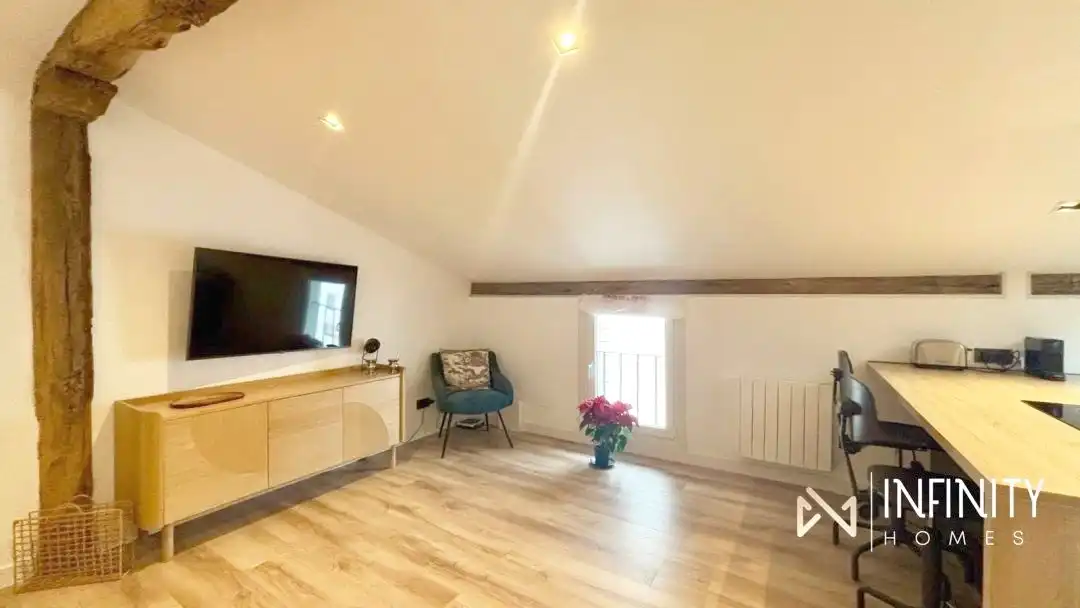 Sala de estar de Ático de alquiler en Bilbao  con Calefacción