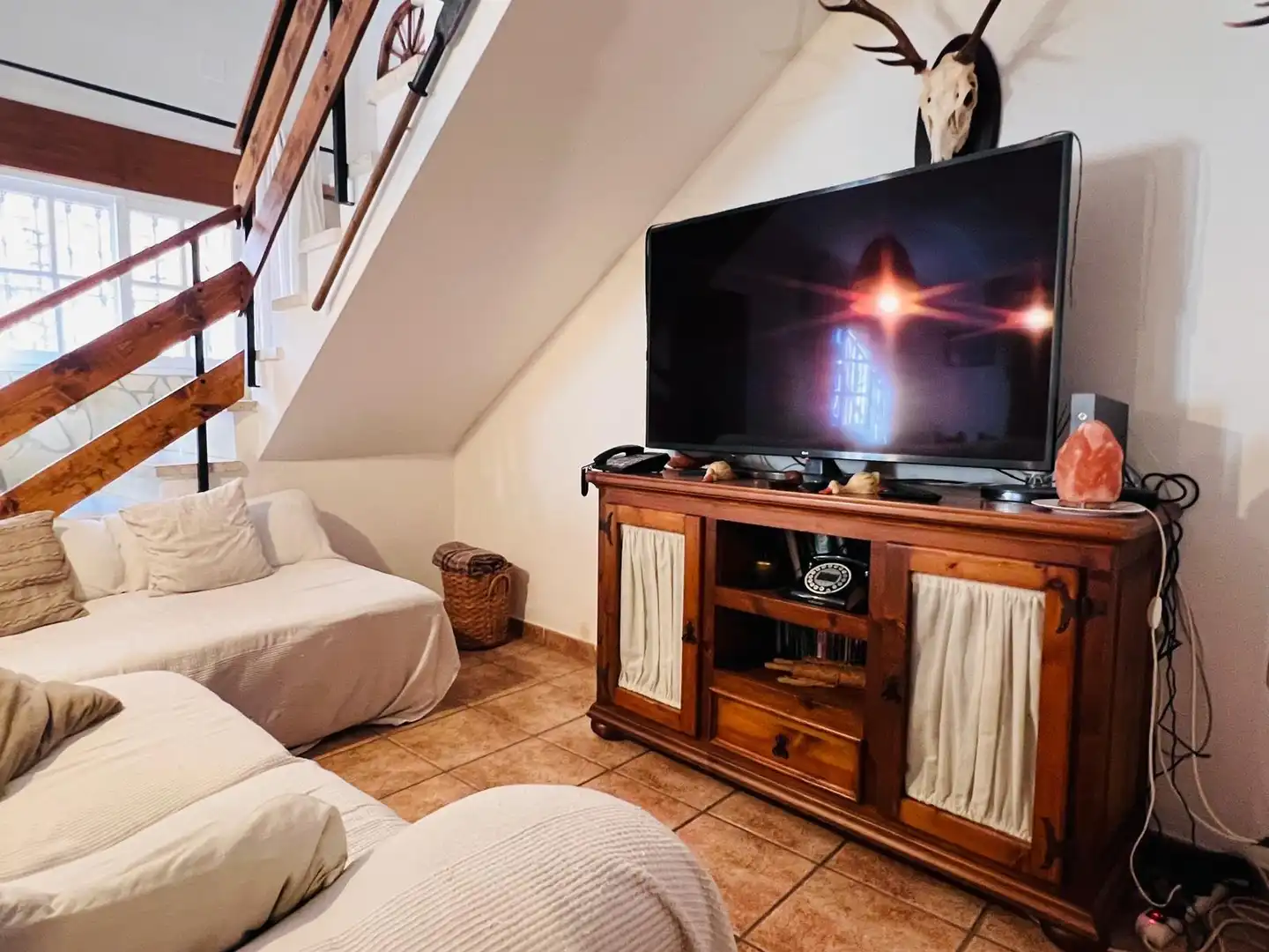 Sala de estar de Casa adosada en venta en Algeciras