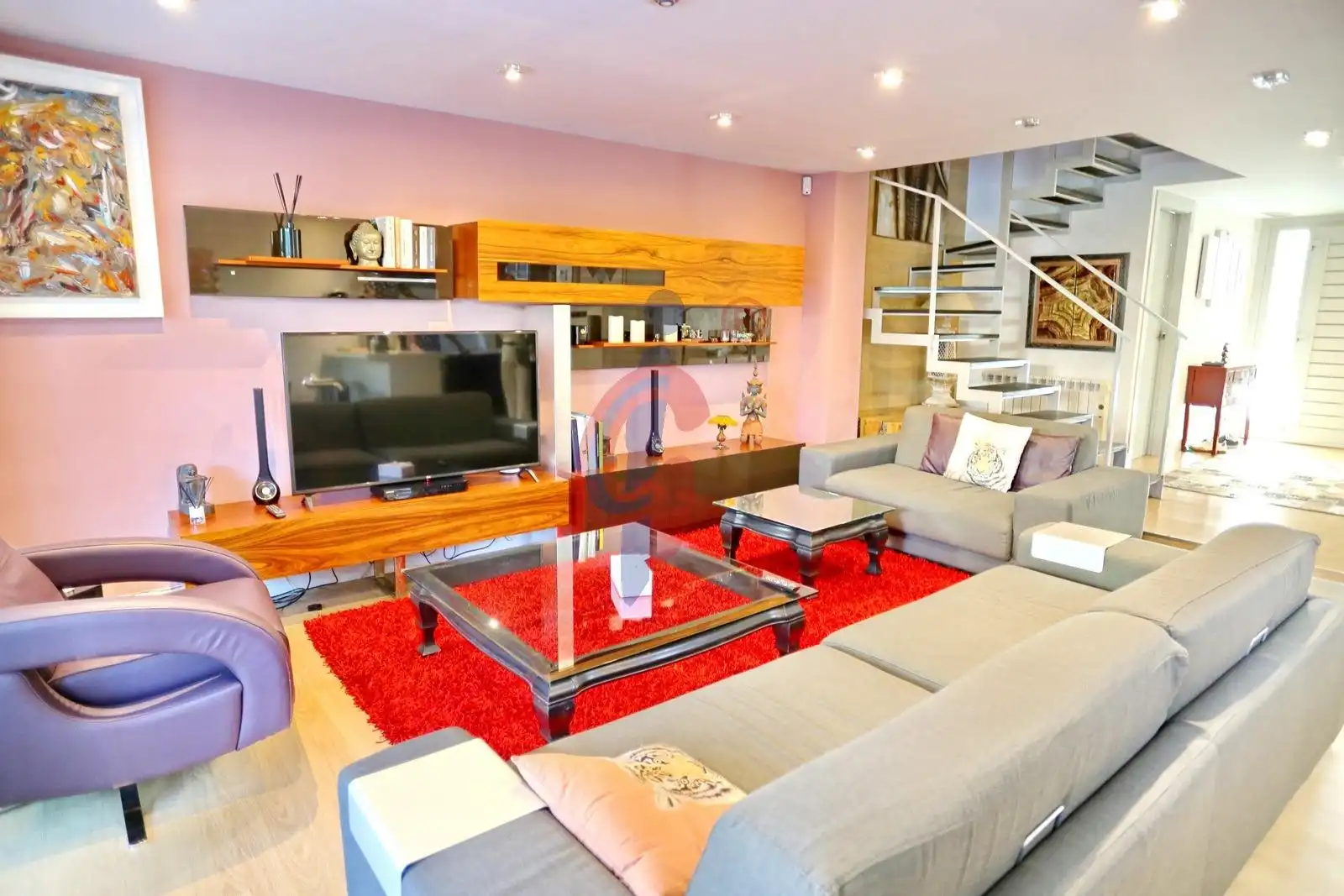 Sala de estar de Casa o chalet en venta en Guardamar del Segura con Aire acondicionado, Jardín privado y Terraza