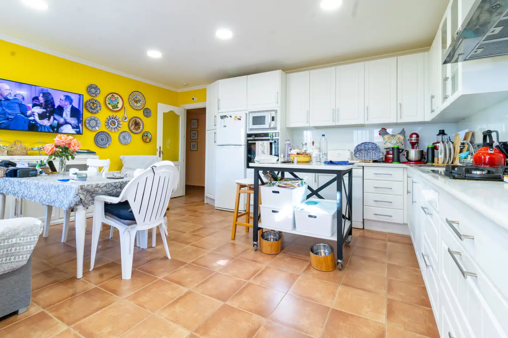 Cocina de Casa o chalet en venta en Bollullos de la Mitación con Aire acondicionado, Calefacción y Jardín privado