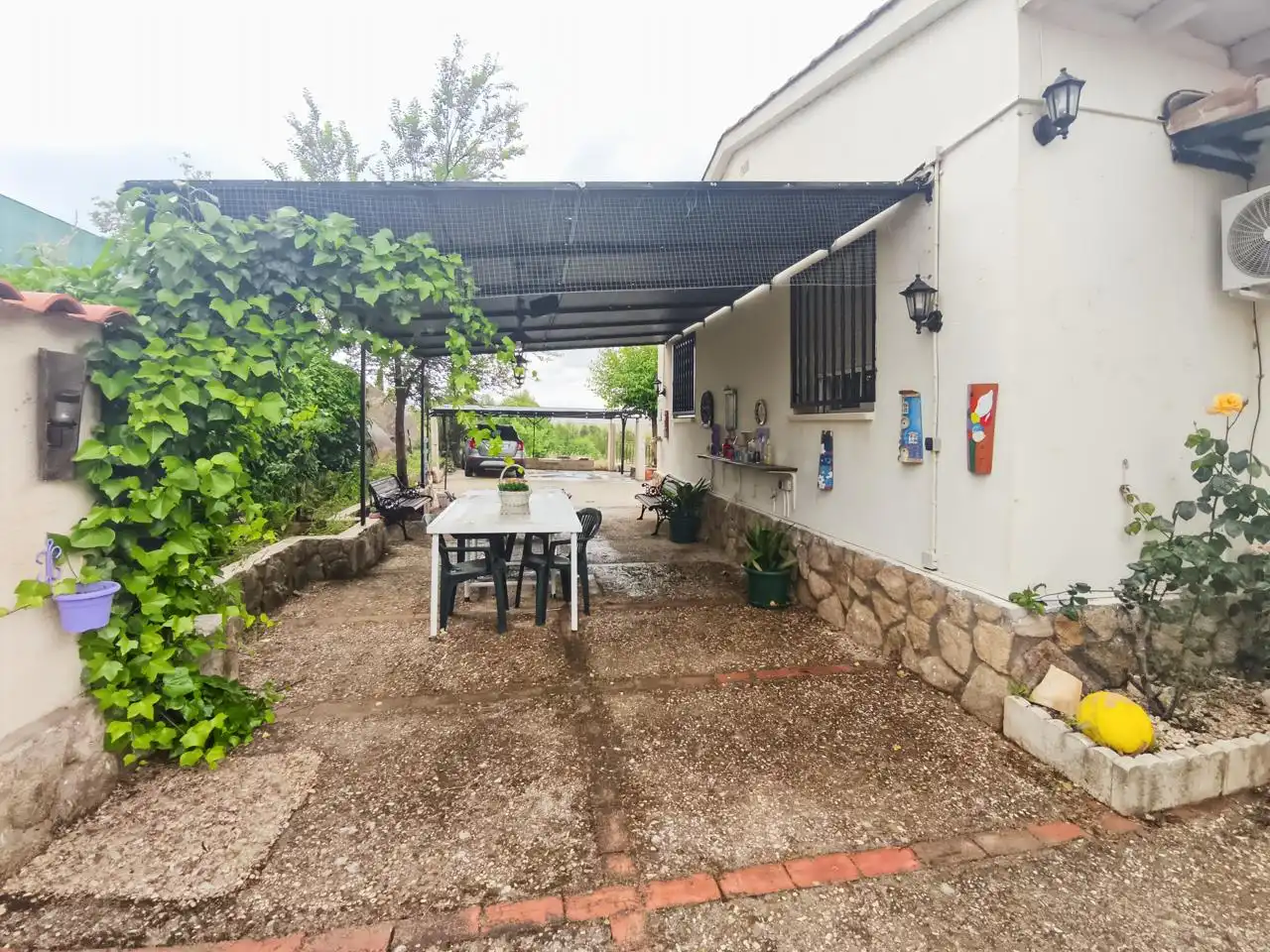 Terraza de Casa o chalet en venta en Barajas de Melo con Aire acondicionado, Calefacción y Jardín privado