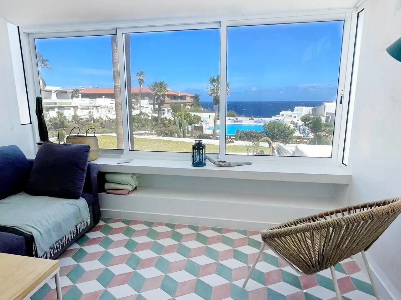 Terrasse von Wohnung zur Miete in Arico mit Terrasse, Möbliert und Gemeinschaftspool