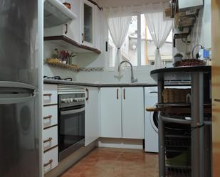 Kitchen of Flat to rent in  Valencia Capital  with Air Conditioner and Balcony