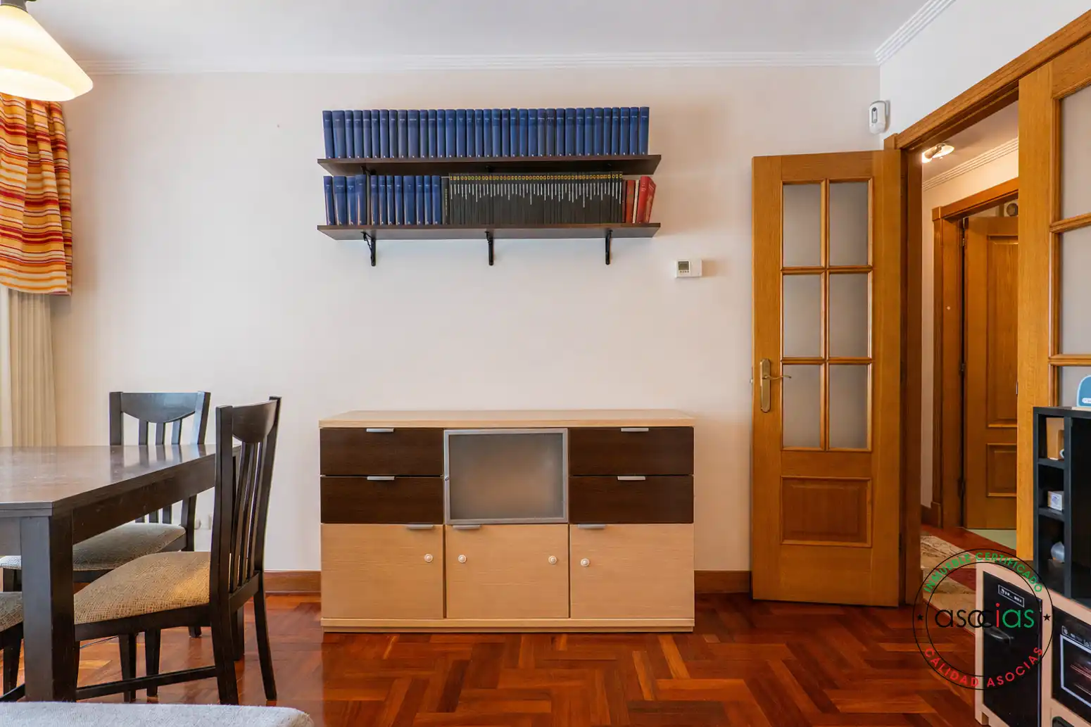 Sala de estar de Piso en venta en Gijón  con Calefacción, Parquet y Terraza