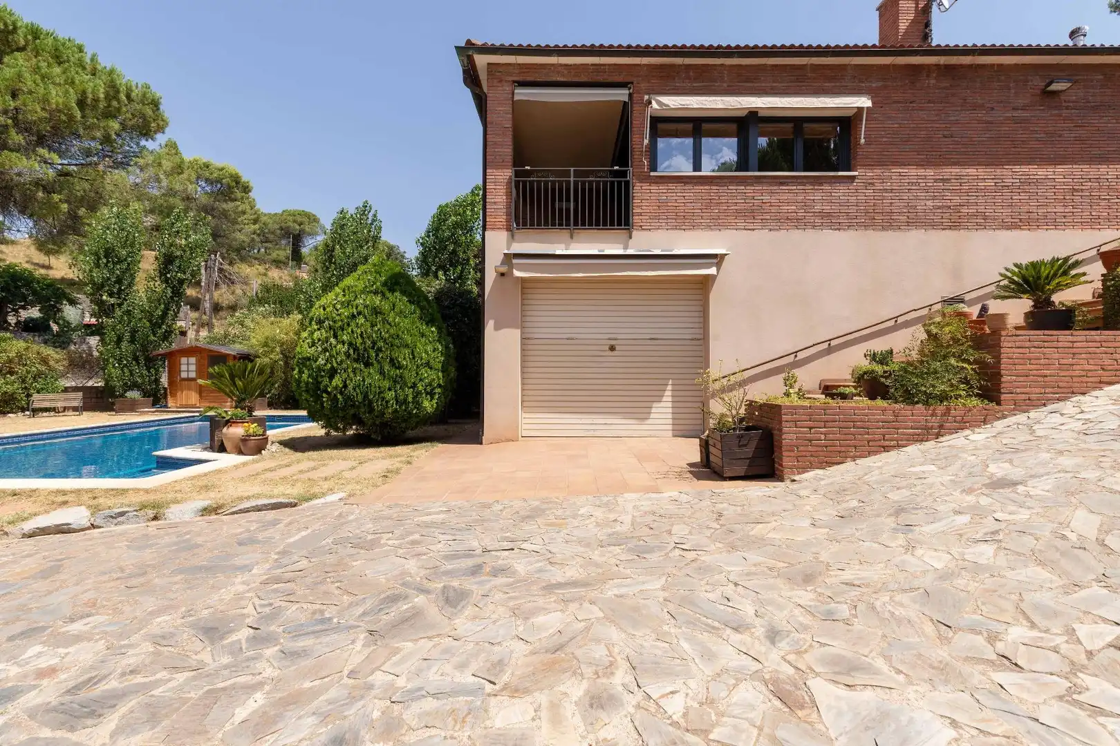 Vista exterior de Casa o chalet en venta en Vacarisses con Calefacción, Jardín privado y Terraza