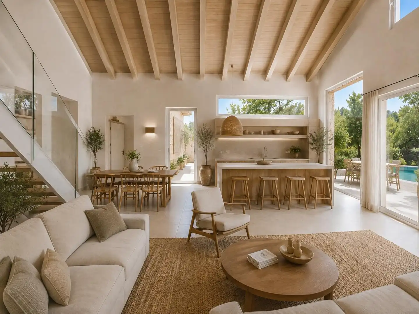 Sala de estar de Casa o chalet en venta en Es Mercadal con Jardín privado, Parquet y Terraza
