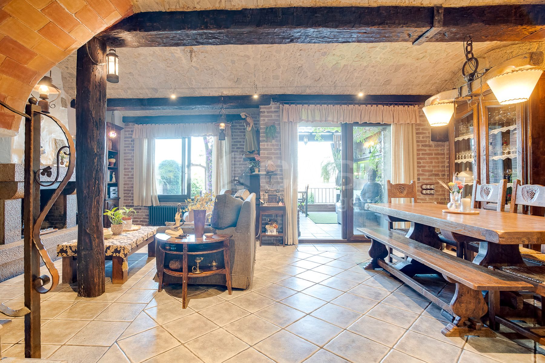 Sala d'estar de Casa o xalet en venda en Granollers amb Calefacció, Traster i Balcó