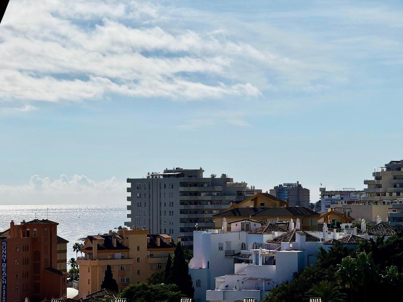 Exterior view of Apartment for sale in Benalmádena  with Air Conditioner, Private garden and Terrace