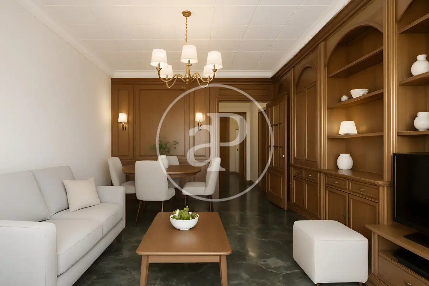 Sala de estar de Piso en venta en Valencia con Aire acondicionado, Calefacción y Balcón