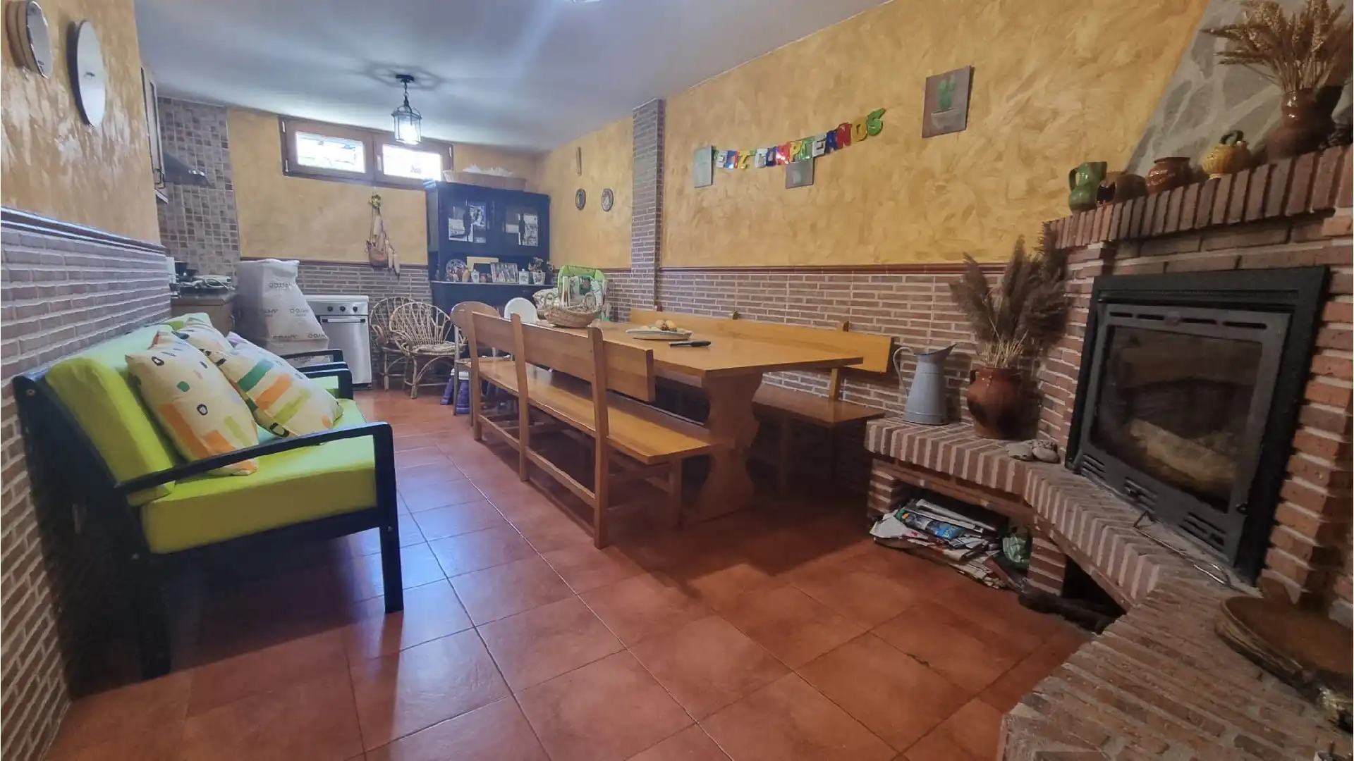 Dining room of Houses for sale in Villamuriel de Cerrato  with Heating, Private garden and Terrace