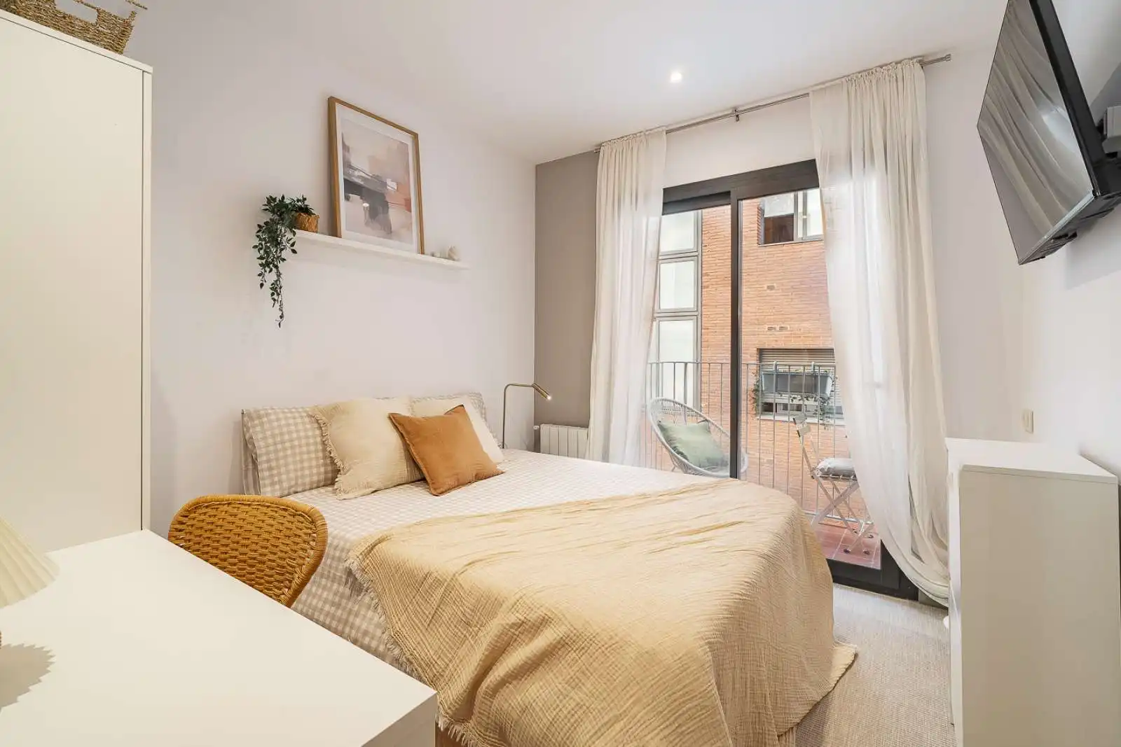 Habitación de Piso para compartir en Barcelona con Aire acondicionado, Calefacción y Terraza