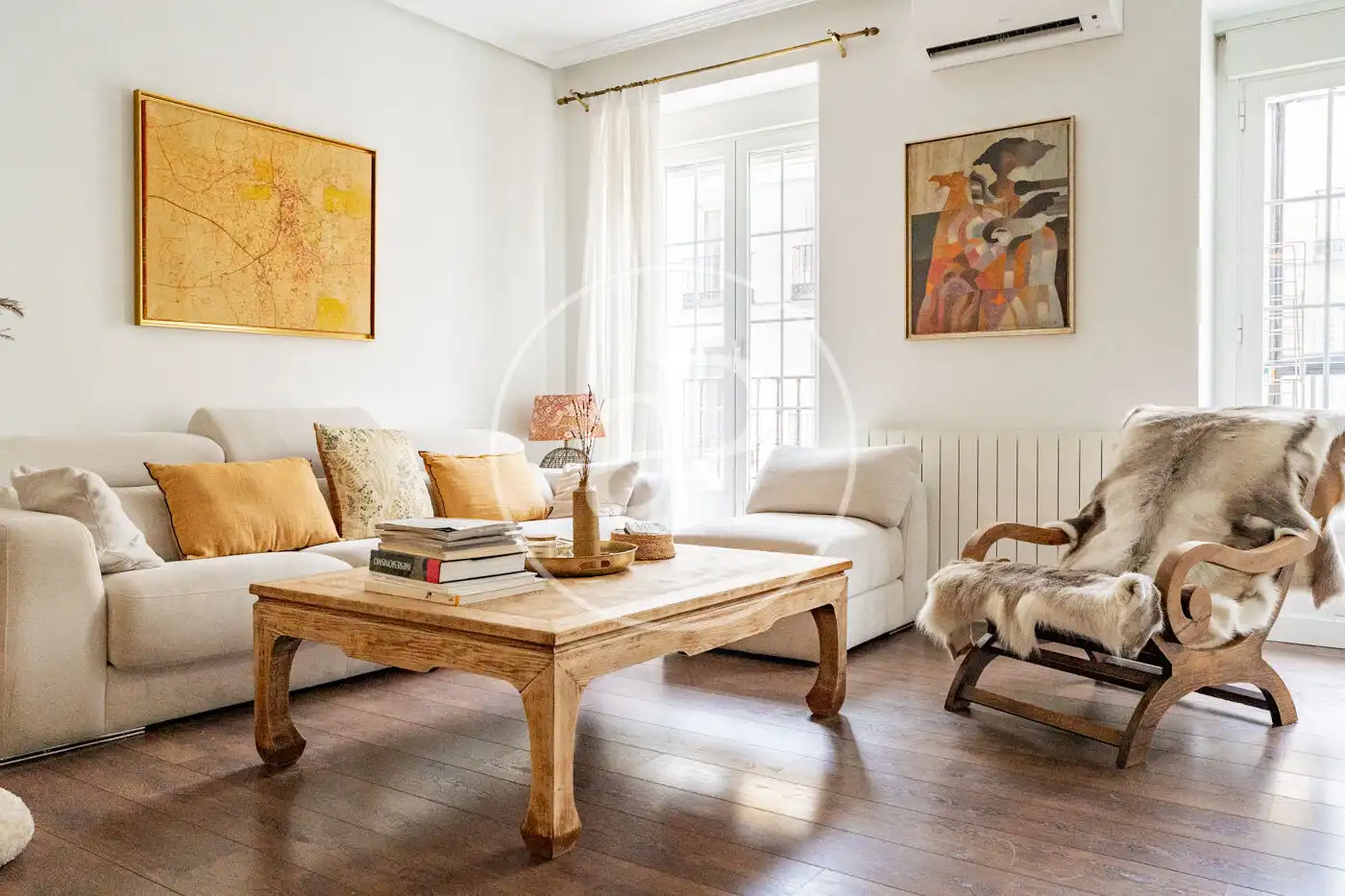 Sala de estar de Piso de alquiler en Madrid con Aire acondicionado y Calefacción