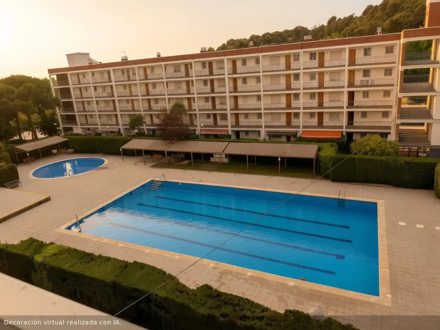 Swimming pool of Flat for sale in Santa Susanna  with Heating, Terrace and Balcony