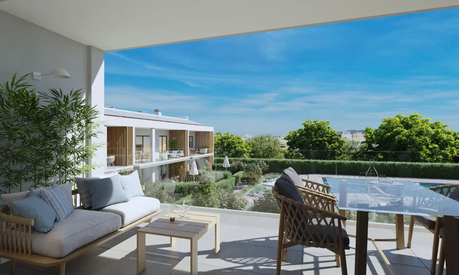 Terraza de Planta baja en venta en  Palma de Mallorca con Jardín privado, Trastero y Piscina comunitaria