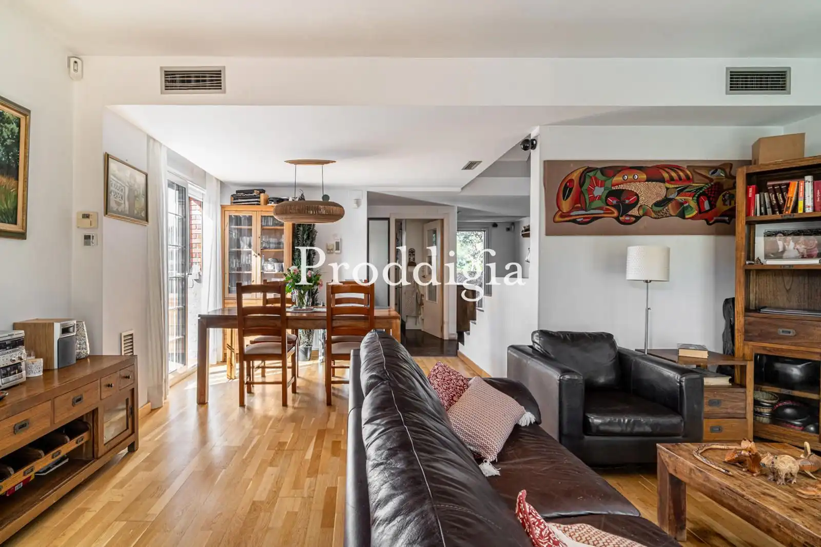 Living room of Detached homes for sale in Sant Cugat del Vallès  with Air Conditioner, Heating and Private garden