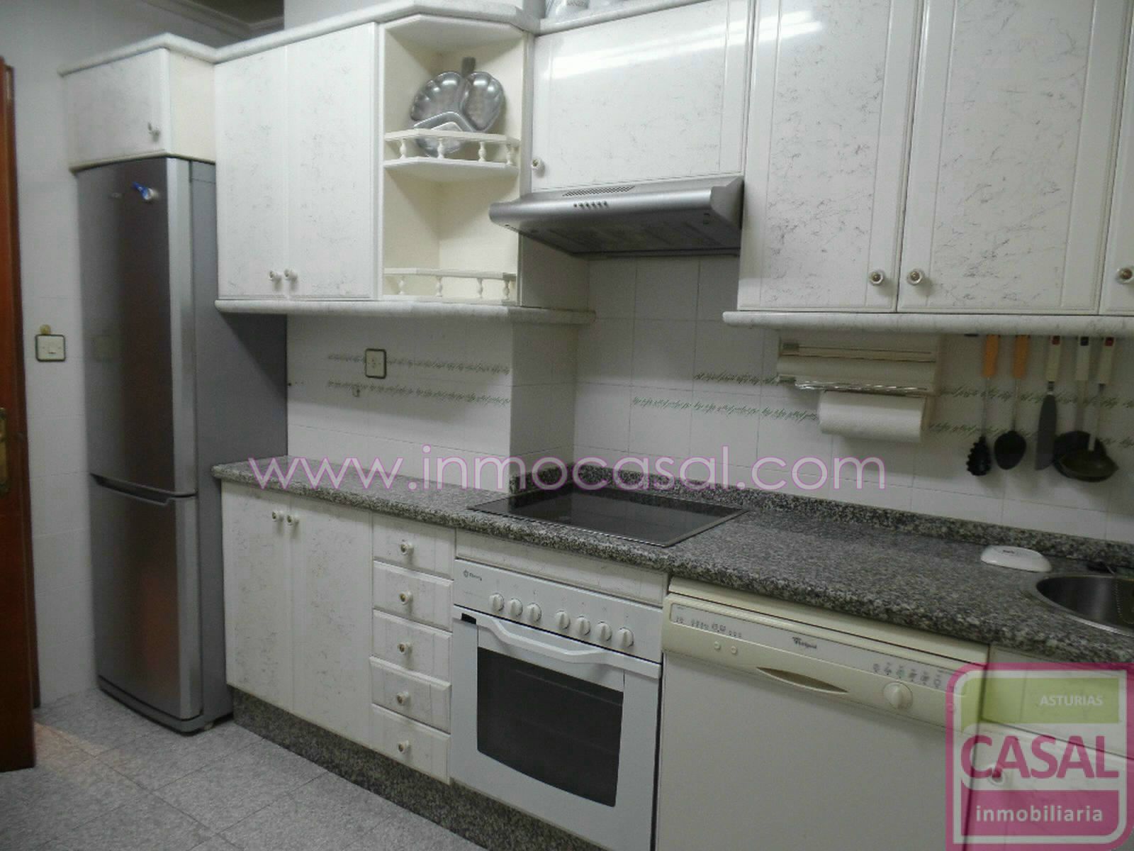Kitchen of Flat for sale in Langreo  with Heating, Terrace and Storage room