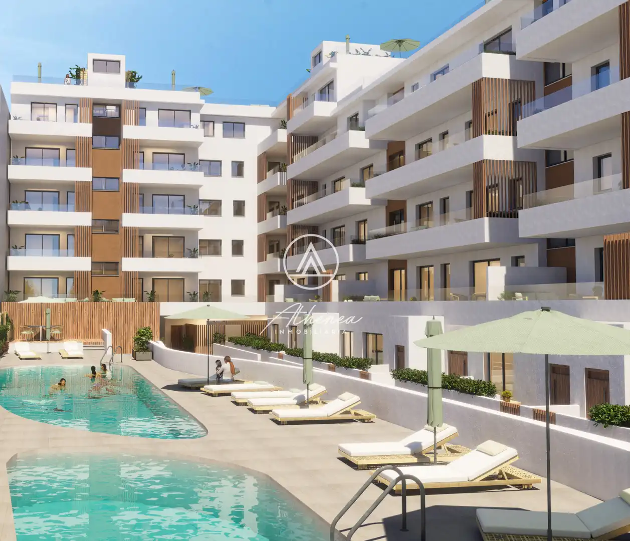 Vista exterior de Piso en venta en Roquetas de Mar