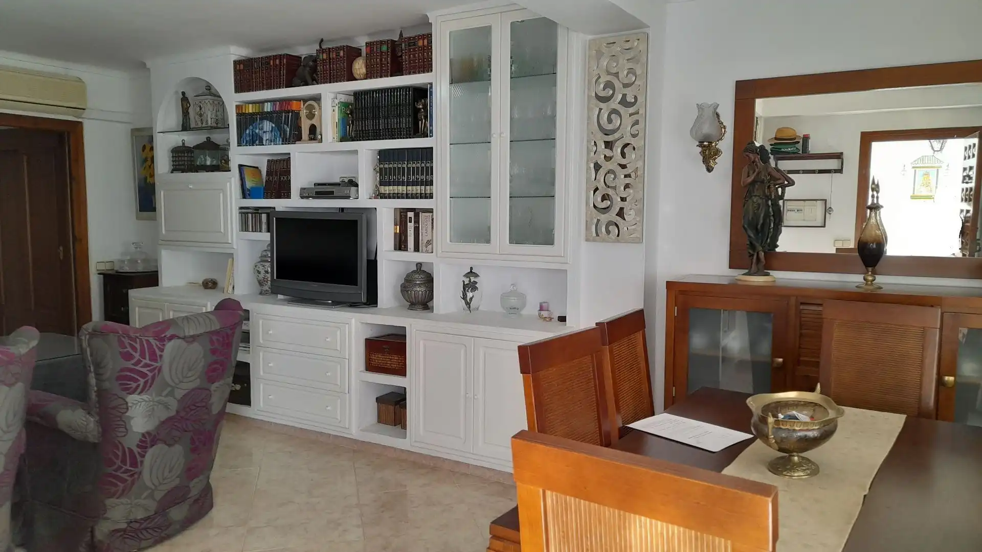 Sala de estar de Finca rústica en venta en Mojácar con Aire acondicionado, Calefacción y Terraza