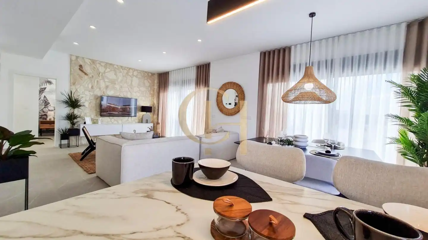 Sala de estar de Casa o chalet en venta en Los Alcázares con Calefacción, Terraza y Piscina