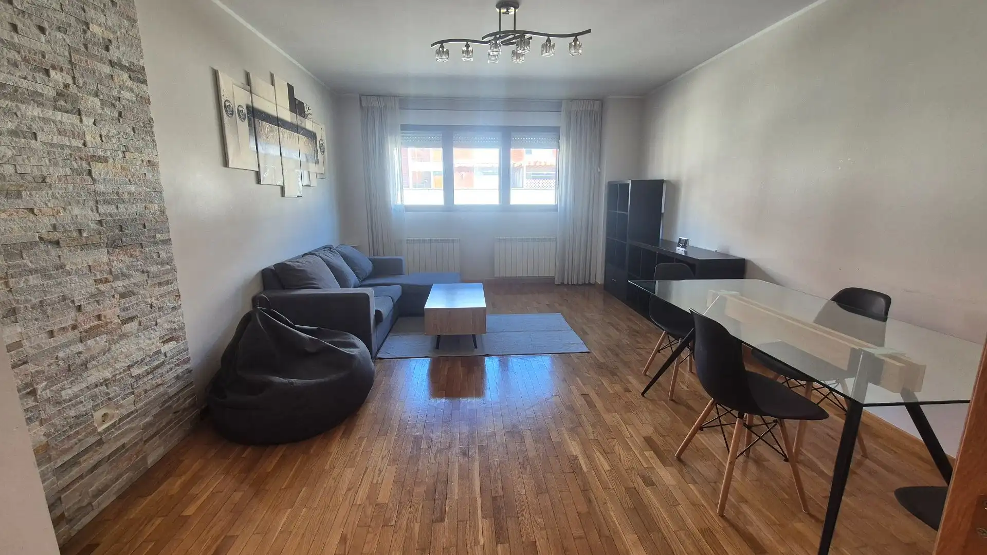 Living room of Flat for sale in Cistérniga  with Heating, Storage room and Furnished