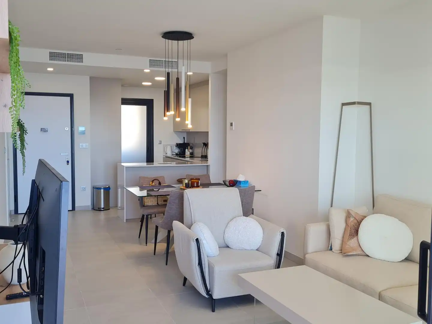 Sala de estar de Apartamento en venta en Benidorm con Aire acondicionado, Calefacción y Terraza