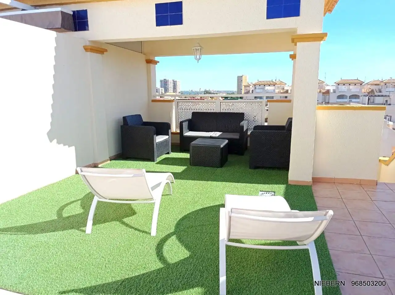Terrasse von Wohnung zur Miete in Cartagena mit Terrasse, Möbliert und Waschmaschine