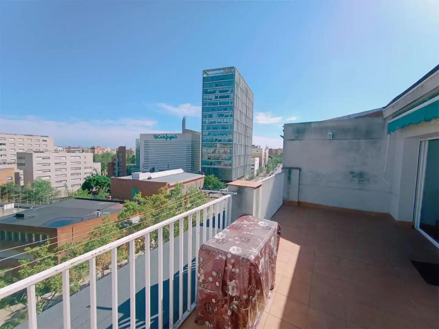 Terrasse von Wohnung zur Miete in Barcelona mit Klimaanlage, Parkett und Möbliert