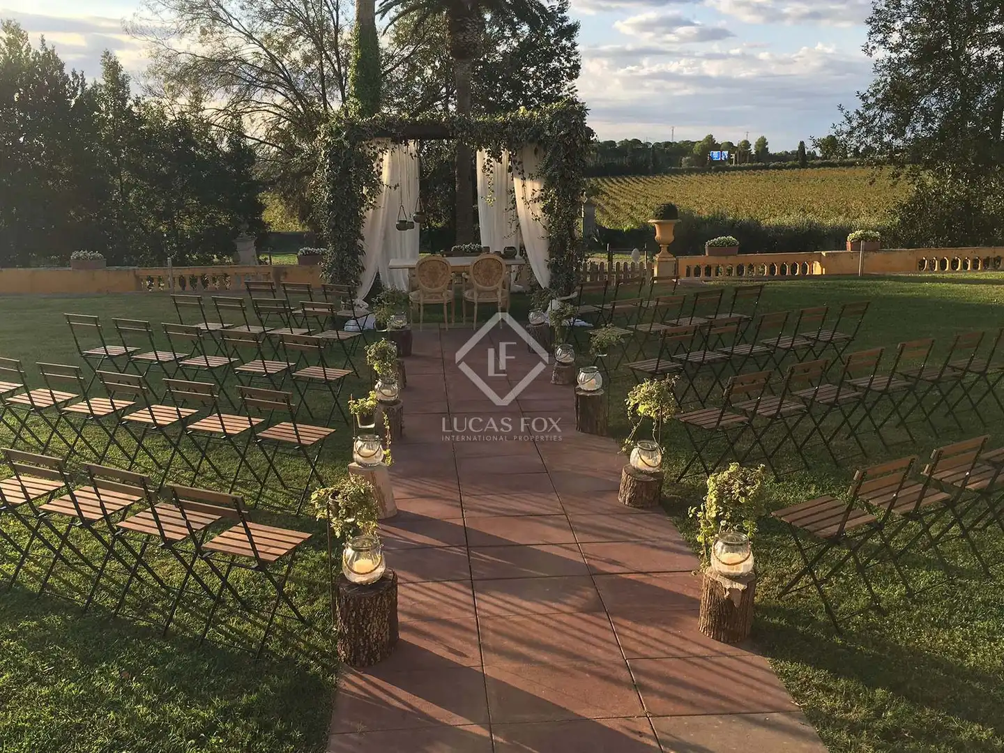Terraza de Finca rústica en venta en Banyeres del Penedès con Jardín privado, Terraza y Piscina