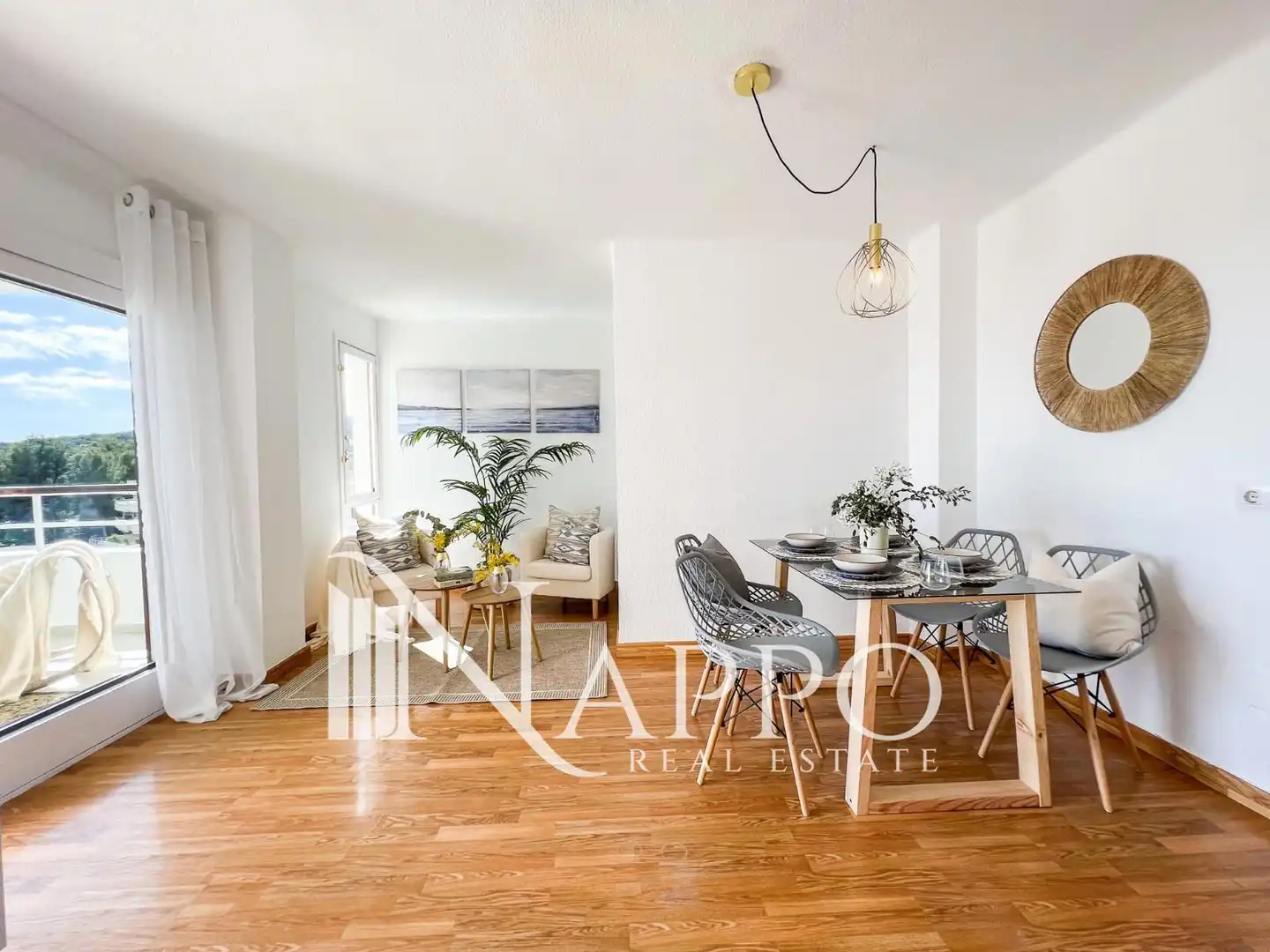 Esszimmer von Wohnung zur Miete in  Palma de Mallorca mit Klimaanlage, Heizung und Terrasse