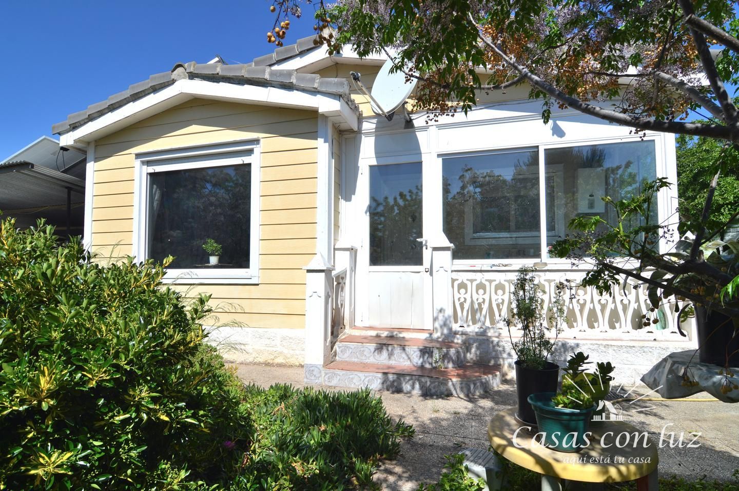 Exterior view of Country house for sale in  Zaragoza Capital  with Air Conditioner, Heating and Private garden