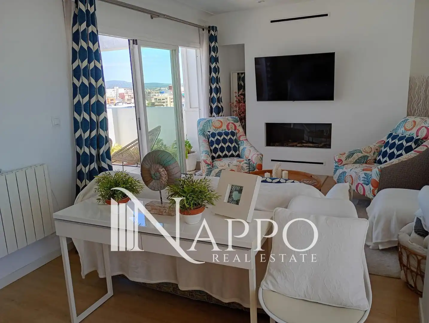 Living room of Attic for rent in  Palma de Mallorca  with Air Conditioner, Heating and Terrace