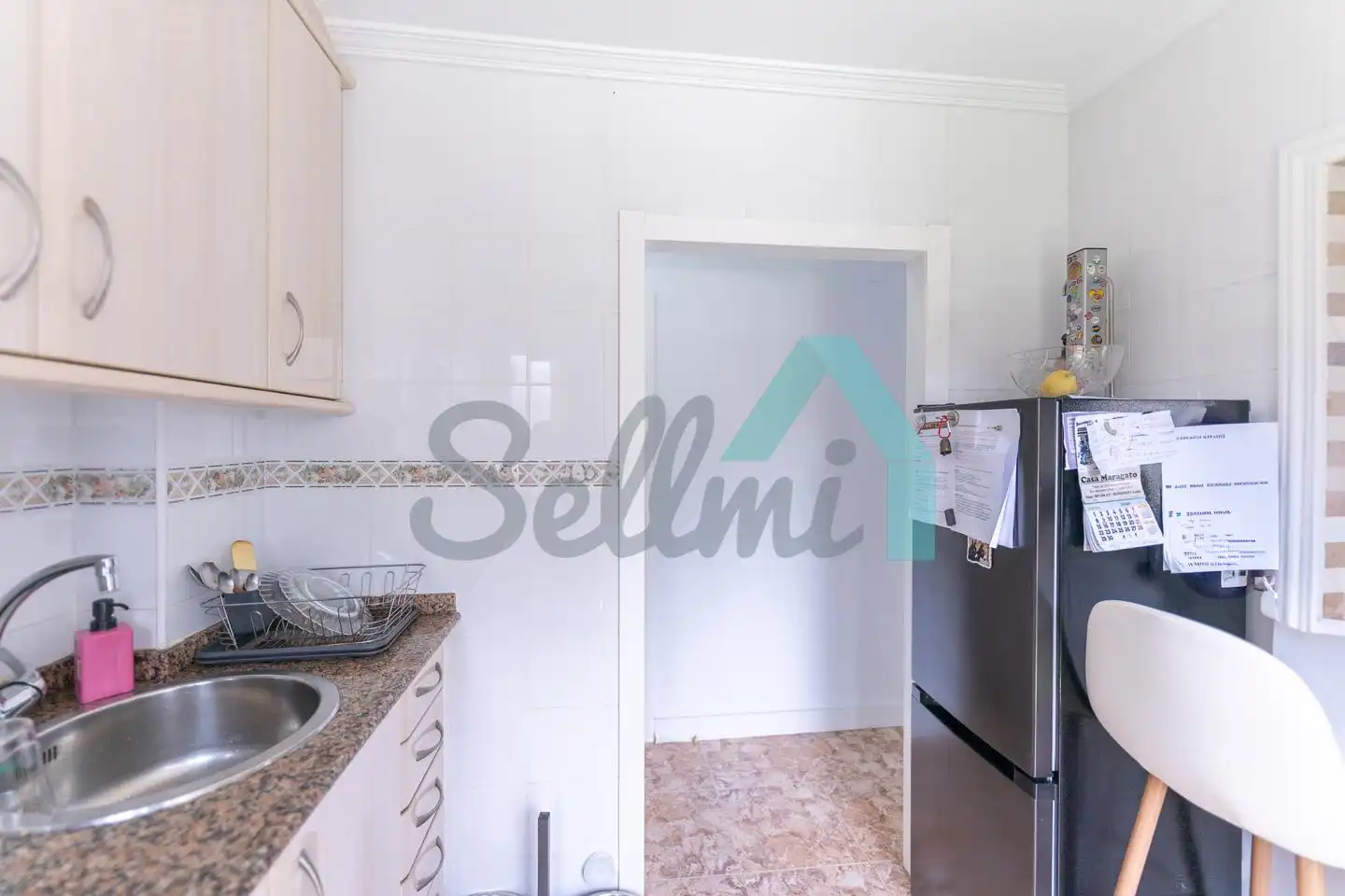 Kitchen of Flat for sale in Gijón   with Terrace and Furnished