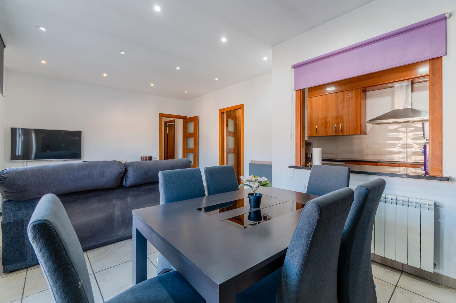 Menjador de Dúplex en venda en Santa Eugènia de Berga amb Parquet, Terrassa i Traster