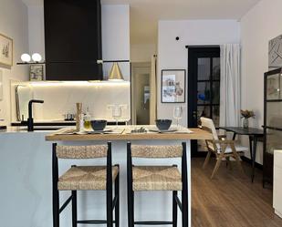 Kitchen of Study to share in  Madrid Capital  with Air Conditioner and Terrace