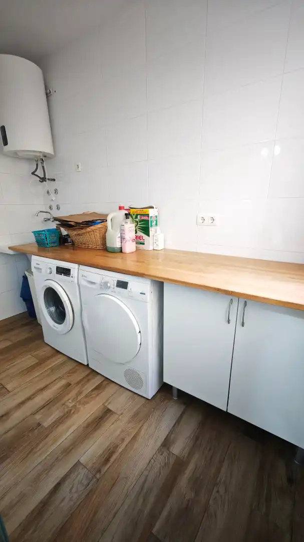 Kitchen of Detached homes for sale in Roquetas de Mar  with Air Conditioner, Furnished and Balcony