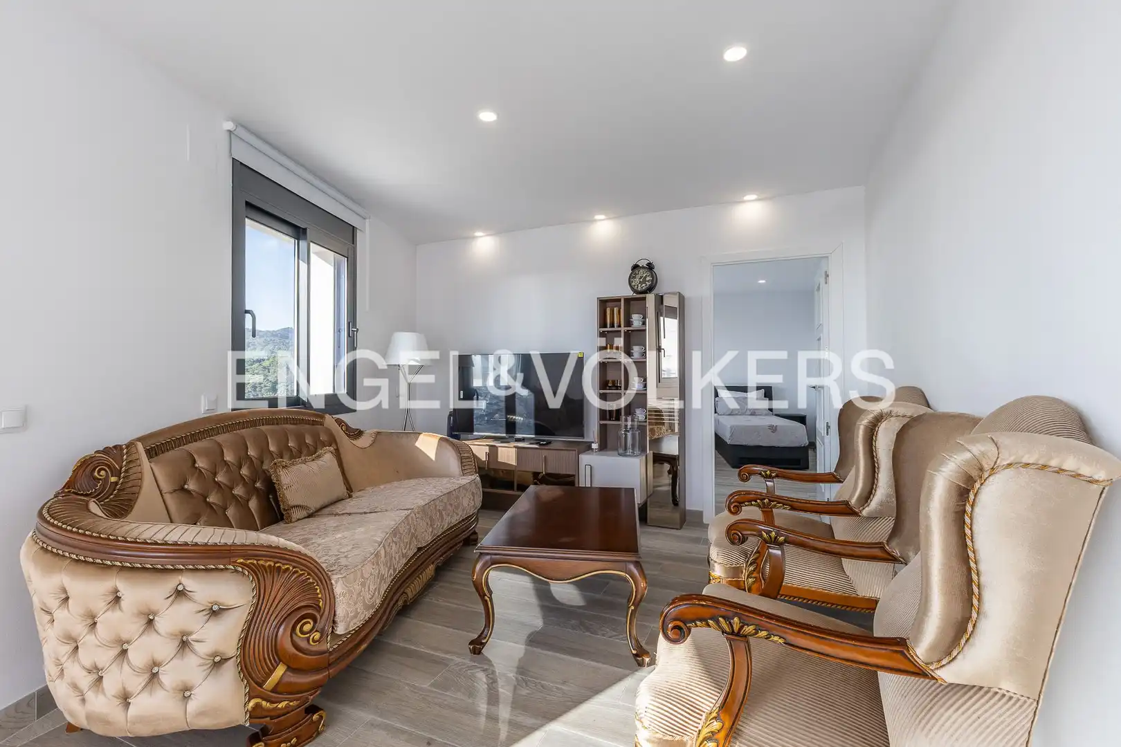 Living room of Houses for rent in Santa Susanna  with Air Conditioner, Heating and Private garden