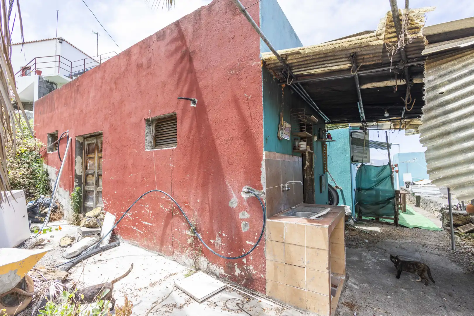 Vista exterior de Casa o xalet en venda en Breña Baja amb Jardí privat, Terrassa i Traster