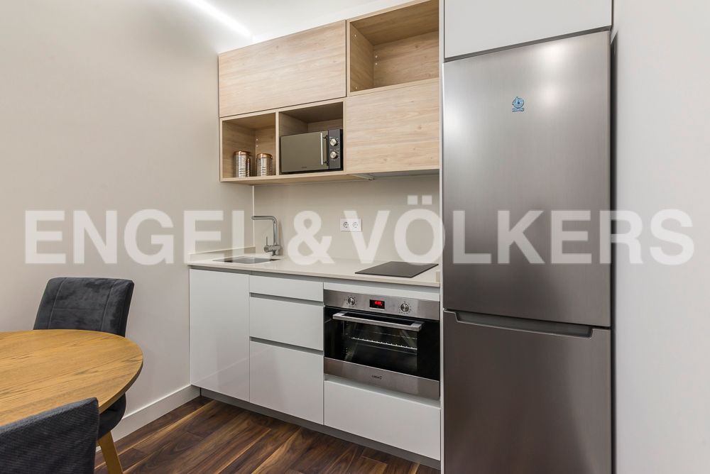 Kitchen of Apartment to rent in  Madrid Capital  with Air Conditioner, Heating and Parquet flooring