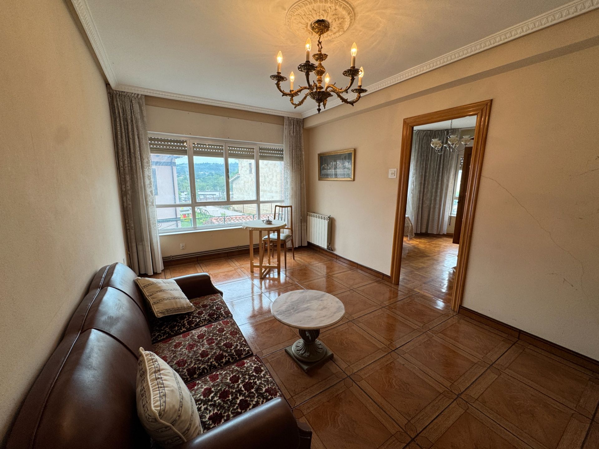 Living room of Flat for sale in Siero  with Heating, Parquet flooring and Storage room