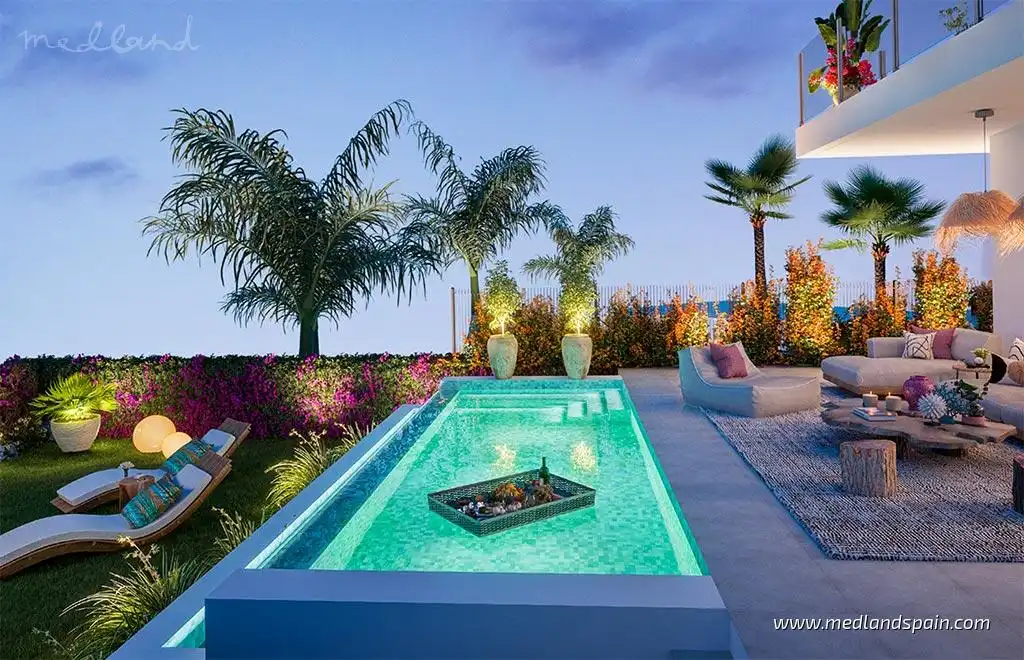 Terraced house with pool for sale in El Faro de Calaburra - Chaparral, imagen 11