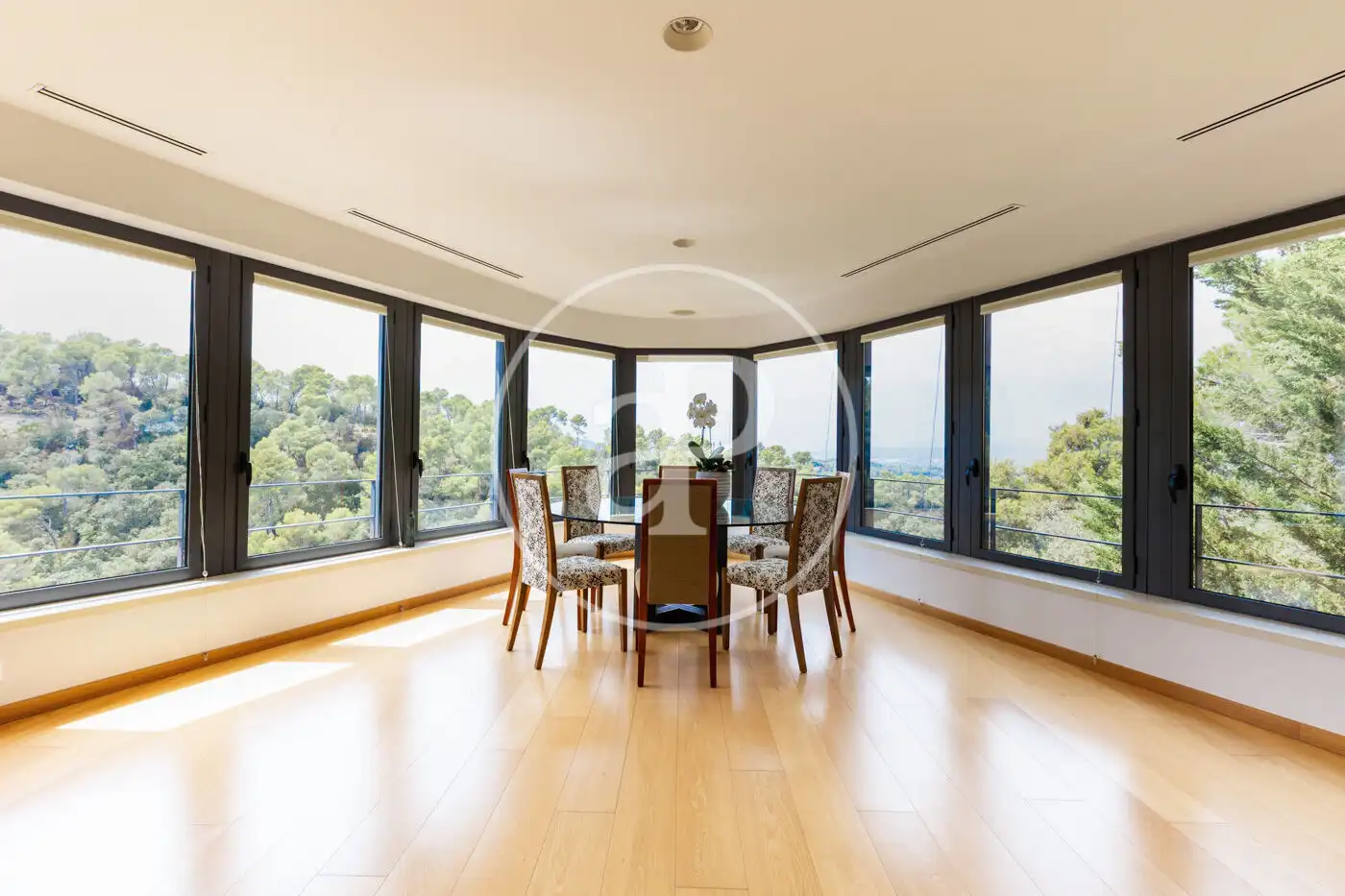Dining room of Houses for sale in Sant Cugat del Vallès  with Air Conditioner, Heating and Private garden
