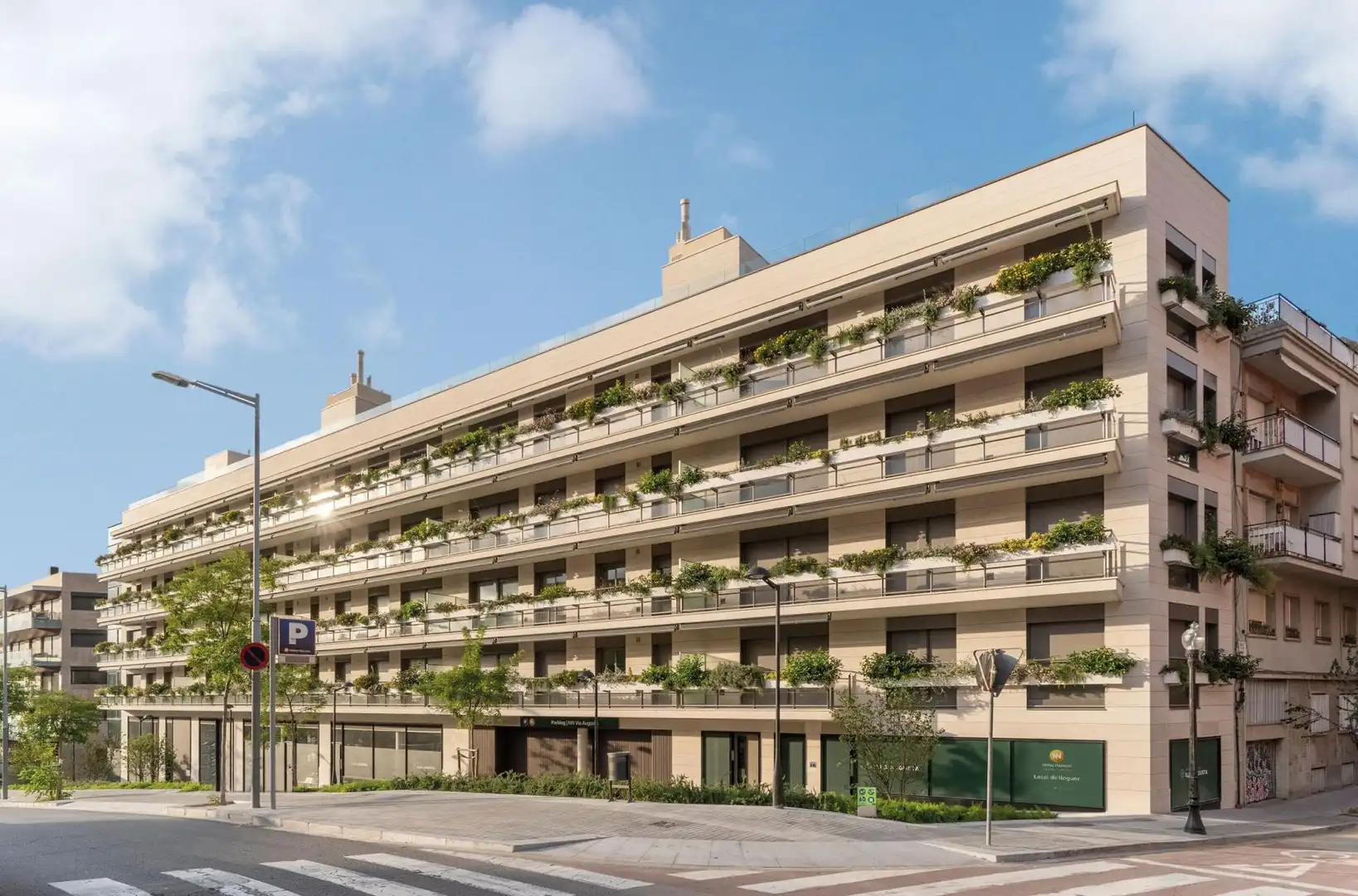 Vista exterior de Pis de lloguer en Barcelona amb Aire condicionat, Calefacció i Jardí privat