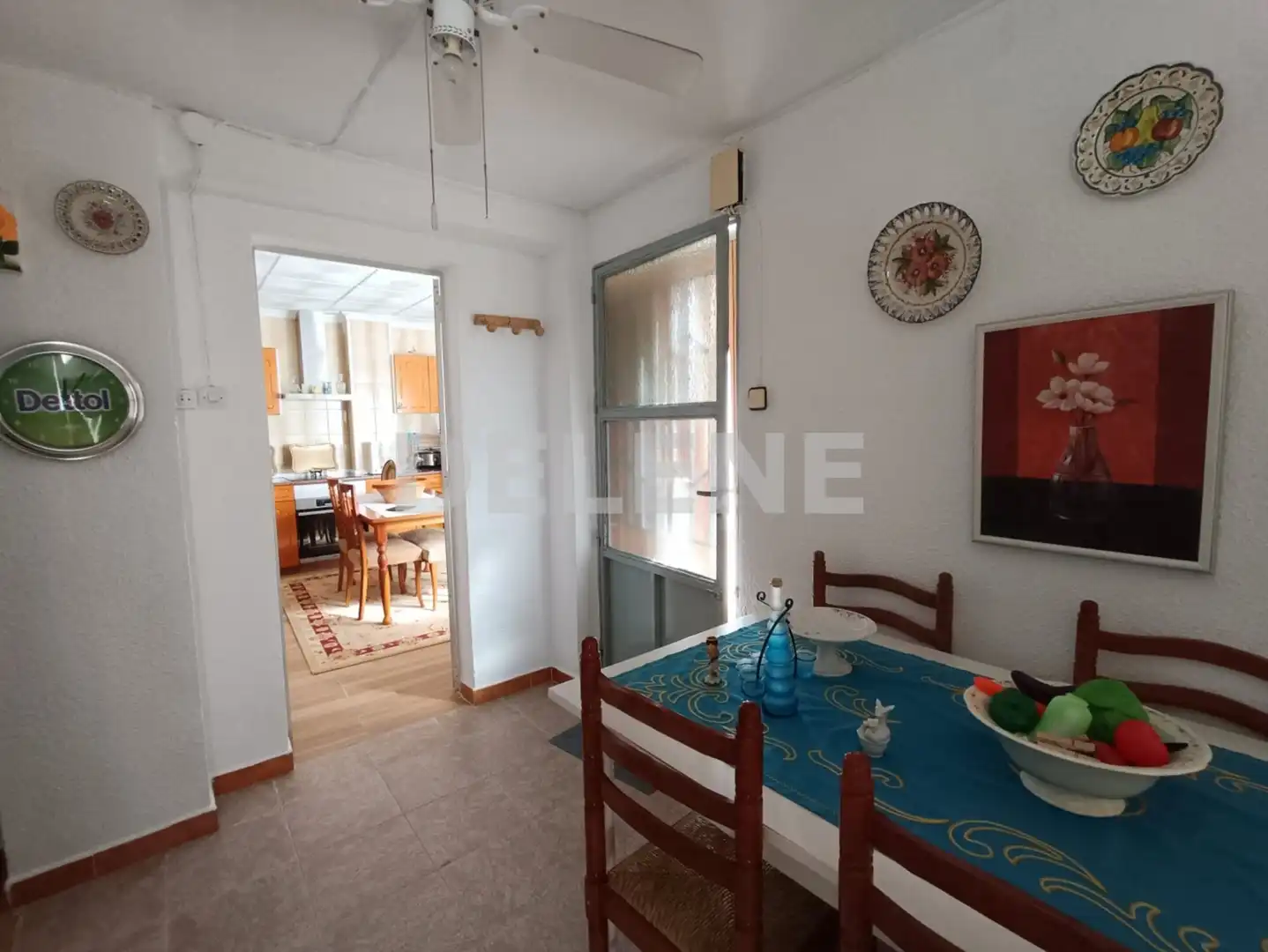 Dining room of Flat for rent in Tobarra  with Air Conditioner, Parquet flooring and Terrace