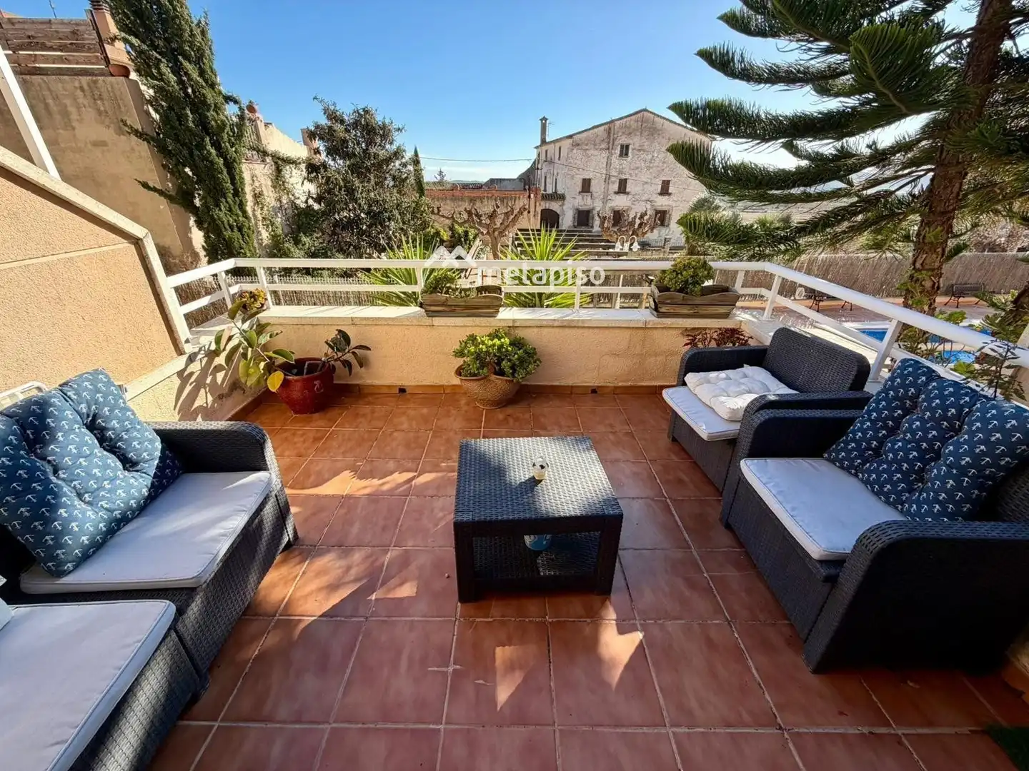 Terrassa de Casa adosada en venda en Sant Jaume dels Domenys amb Terrassa, Piscina i Piscina comunitària