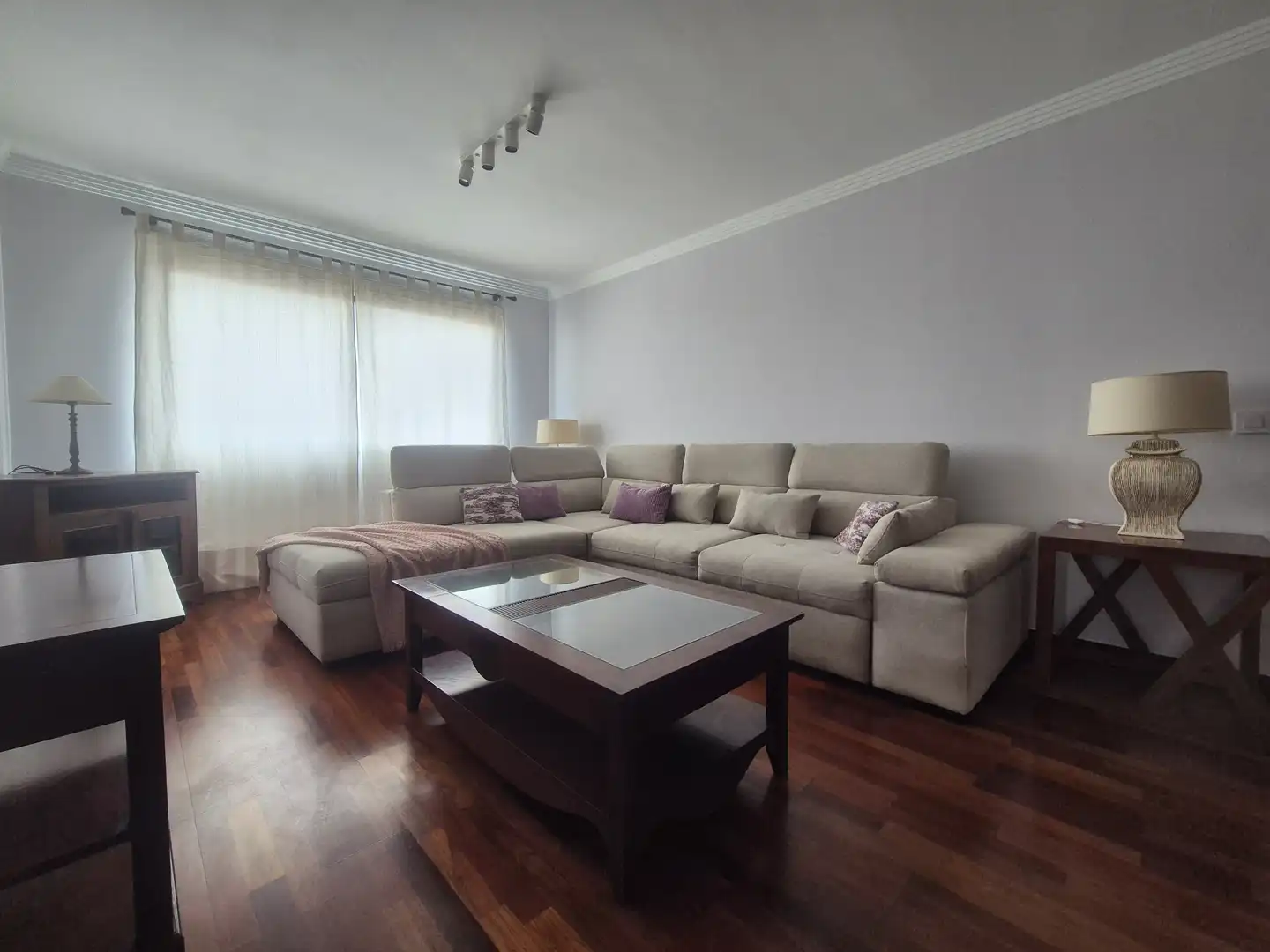 Sala de estar de Piso de alquiler en Las Palmas de Gran Canaria con Jardín privado, Trastero y Amueblado