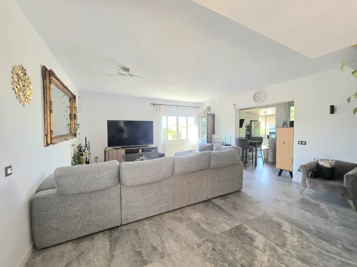 Wohnzimmer von Haus oder Chalet zum Verkauf in Bunyola mit Klimaanlage, Heizung und Privatgarten