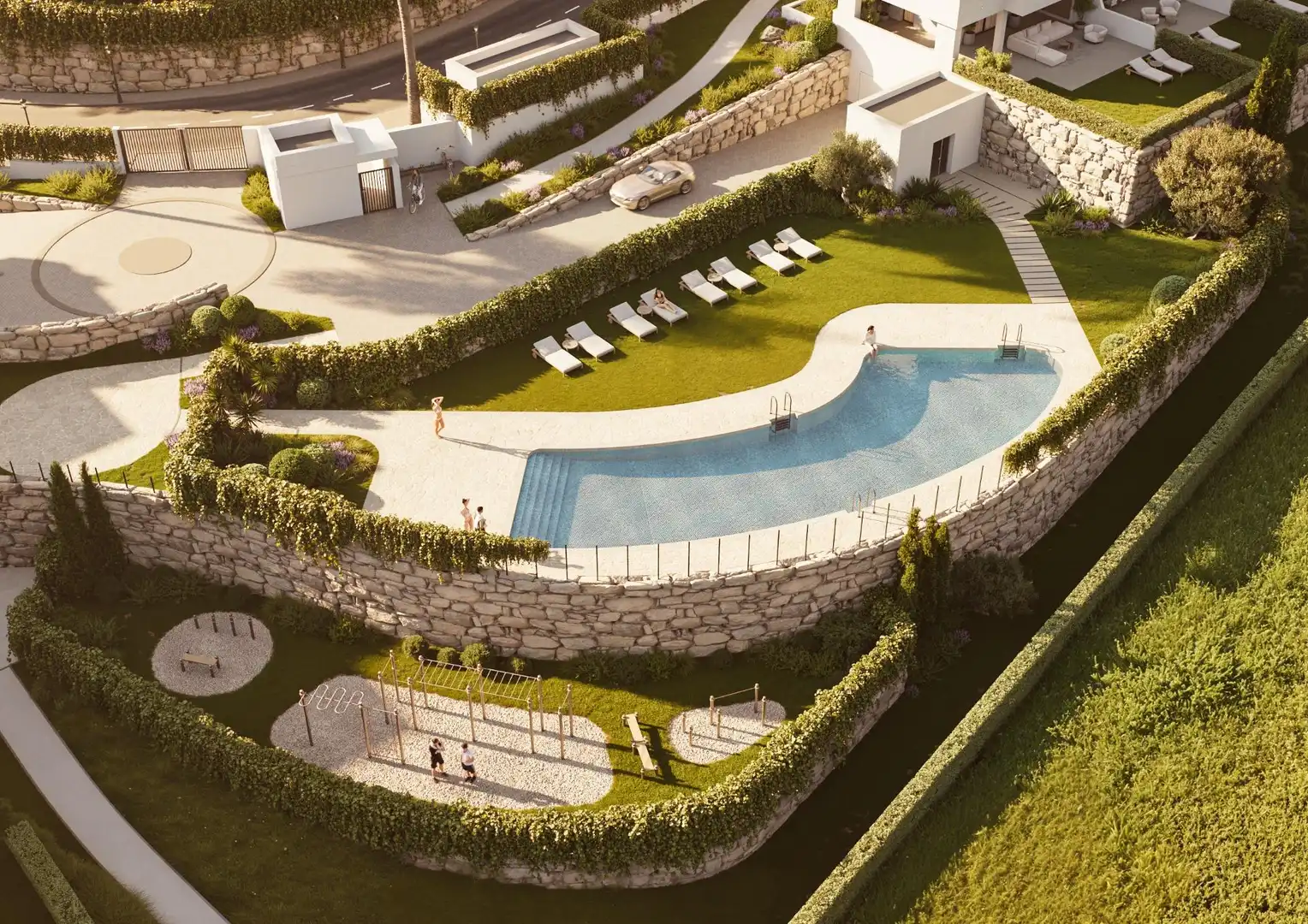 Piscina de Pis en venda en Manilva amb Aire condicionat, Terrassa i Piscina comunitària
