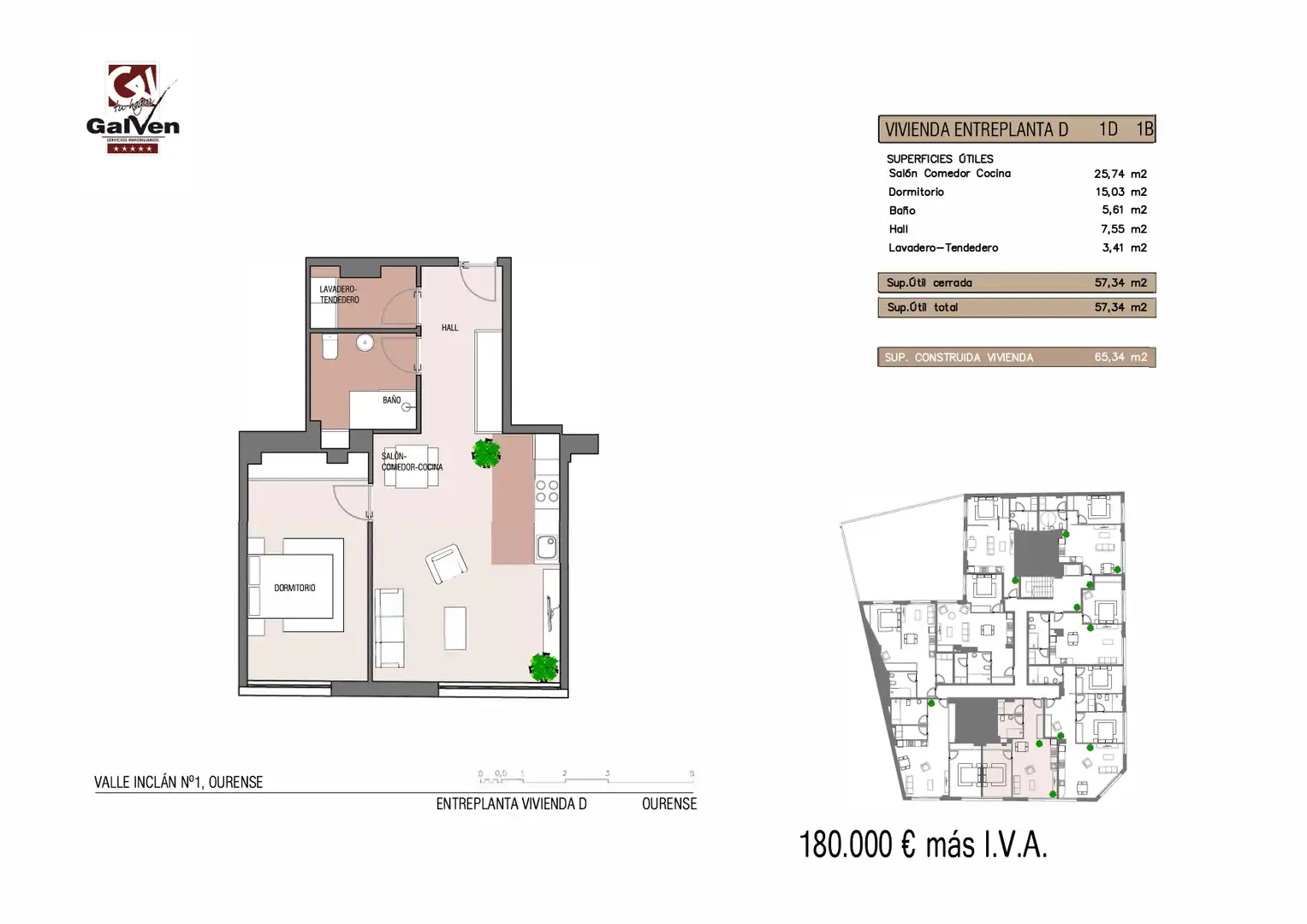 Study for sale in Ourense Capital   with Air Conditioner, Heating and Parquet flooring