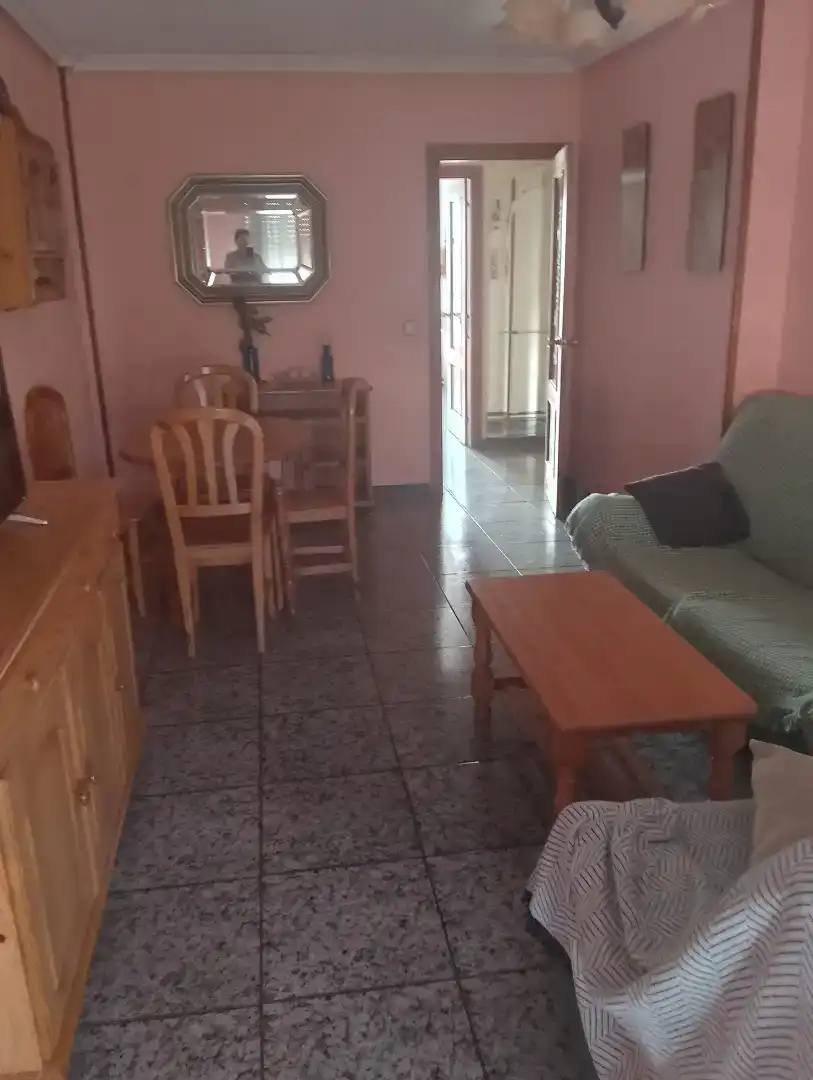 Sala de estar de Piso para compartir en Plasencia con Aire acondicionado, Amueblado y Horno